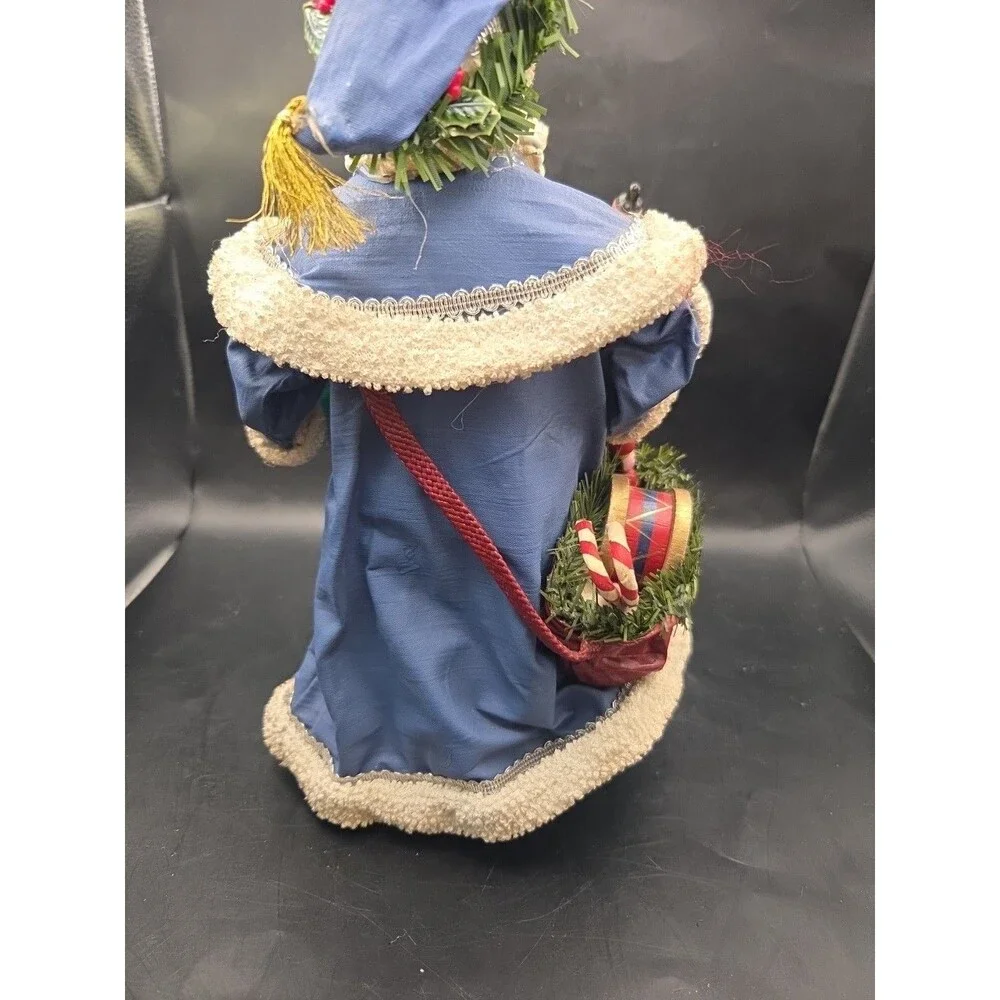VTG Clothtique by Possible Dreams 1989 Santa in Blue Robe Figurine #713048